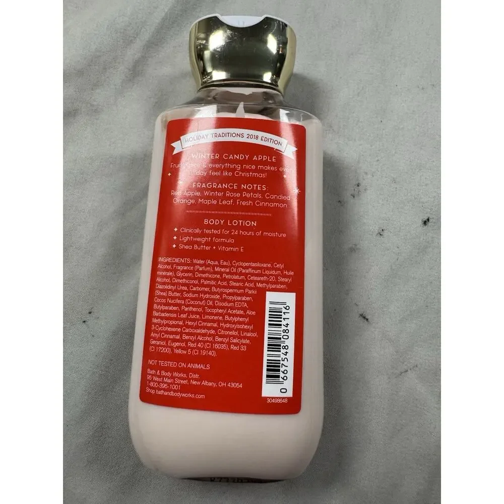Bath & Body Works Winter Candy Apple Body Lotion 8 Oz Holiday Traditions New